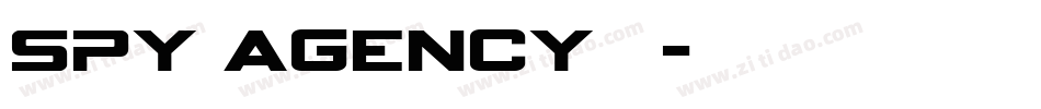 spy agency普通字体转换